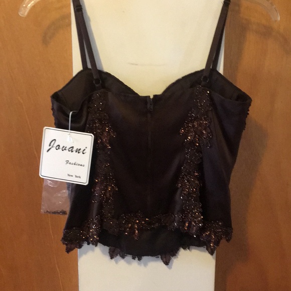 💃🏻NWT -  Cache 2-Piece Bronze Beaded 100% Silk - Picture 4 of 8